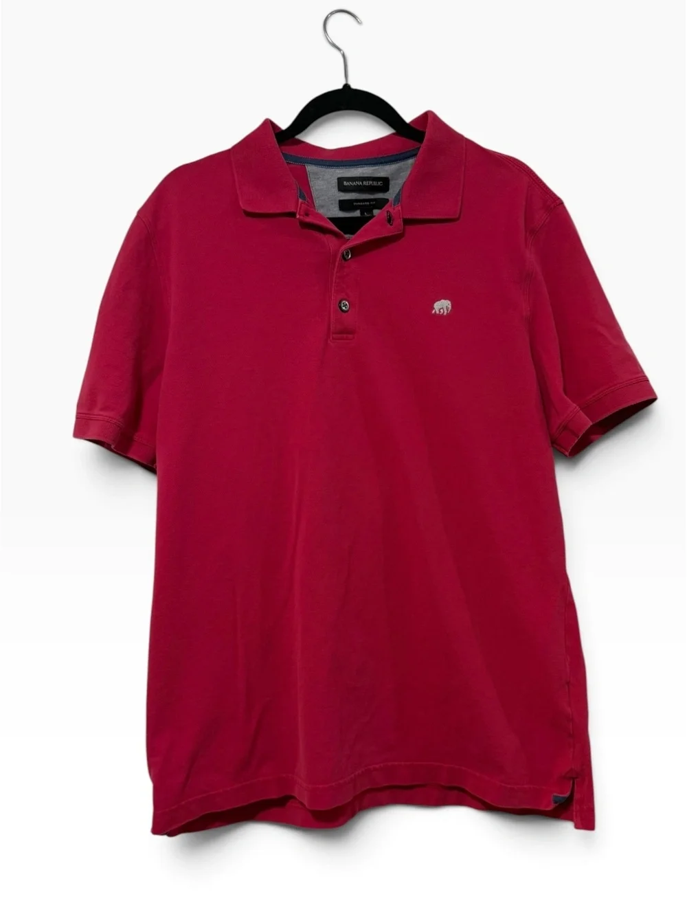 Banana Republic Men's Standard Fit Polo Shirt Large Red